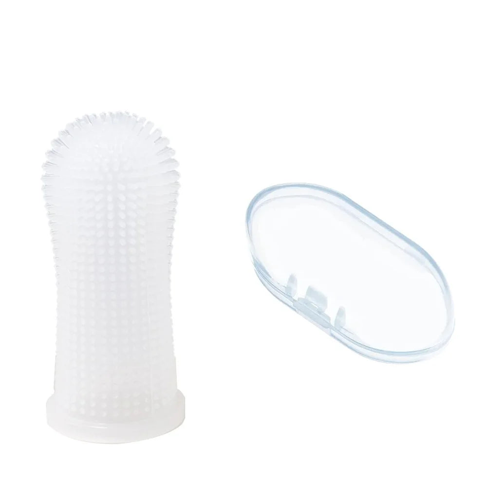 Brosse à dents pour doigt blanc