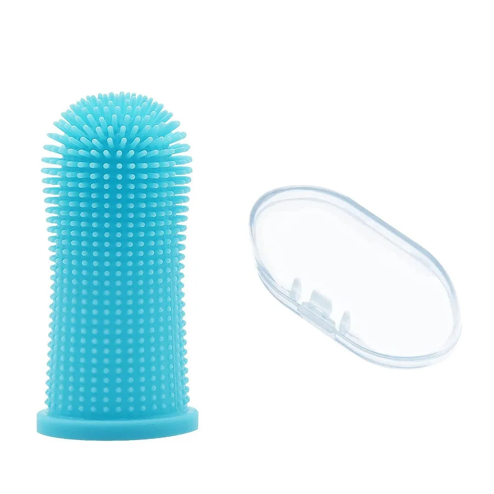 Brosse à dents pour doigt bleu