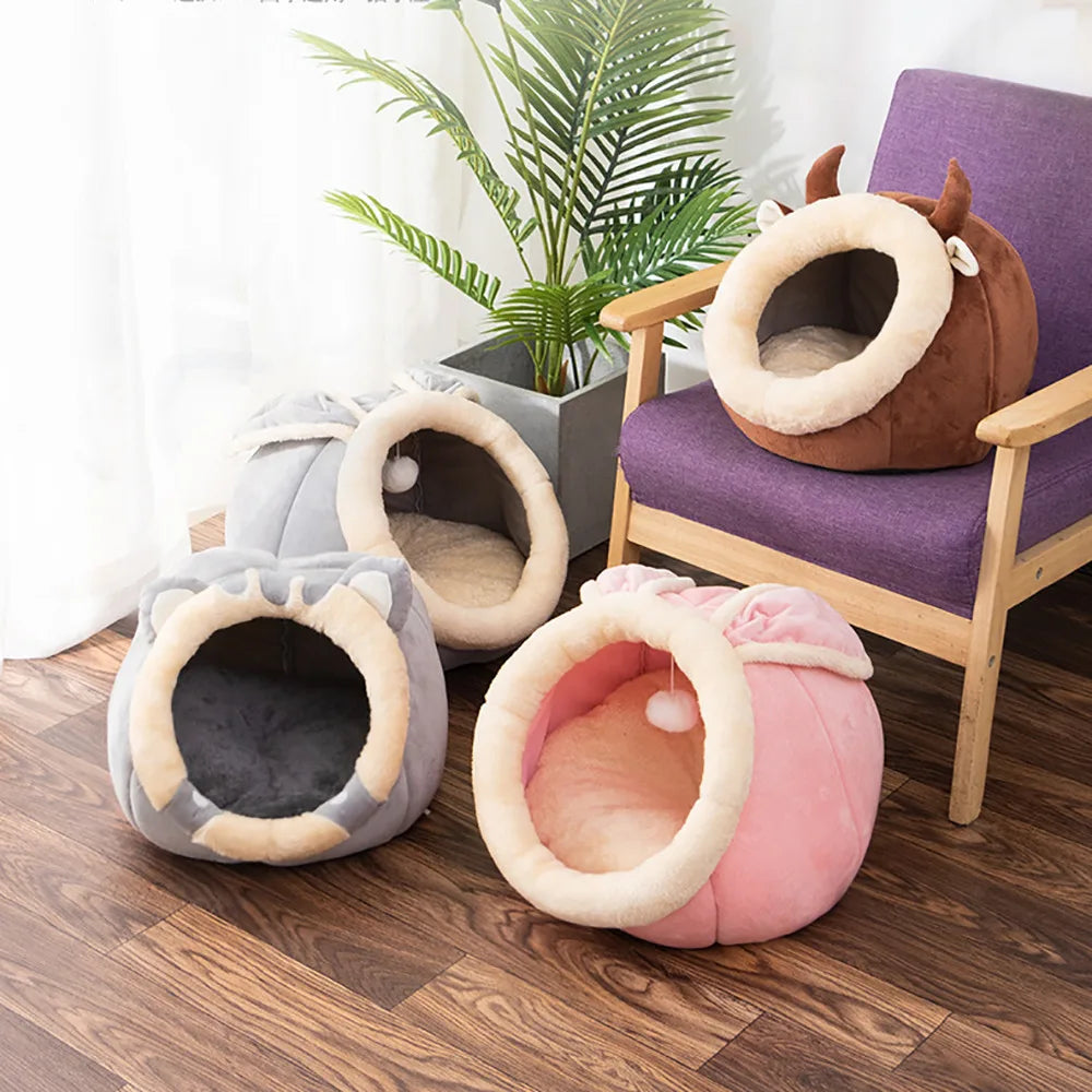 Maison pour chat chaleureuse et confortable