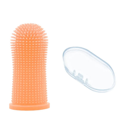 Brosse à dents pour doigt orange