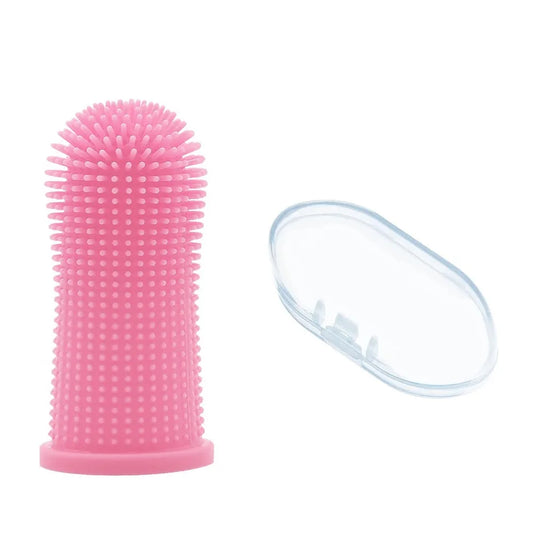 Brosse à dents pour doigt rose