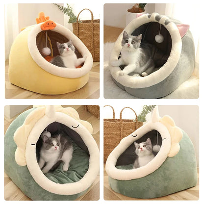 Maison pour chat chaleureuse et confortable